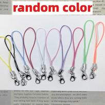 40pcs Colorful Lobster Clasp Lanyard Keychain Phone Strap Charm Anti-lost Short Rope Bag Hanging DIY Jewelry Accessories 20pcs gray