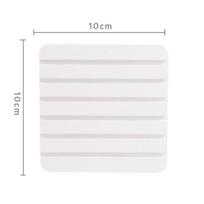 Diatom Mud Tea Cup Pad Highly Absorbent Tea Cup Tray Versatile Cup Mat  Tea Table 10*10cm White white