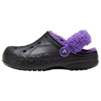 Crocs Non-Slip Durable Lightweight Clogs Unisex Footwear Black Neon-Purple 20663309V 37-38 gray