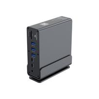 GEMBIRD USB Type-CF 15-in-1 multi-port adapter USB hub AF-ports v.2x2 + v.3x3 Type-CF + HDMIx2 + DisplayPort + PD + card reader +