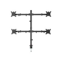 GEMBIRD Adjustable desk 4-display mounting arm rotate tilt swivel 13-32inch