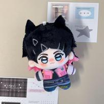 New Game Valorant Plush Cypher Clove Adorable Neon Iso Skye Reyna Gekko Viper Sage Jett Omen Yoru Plushie 10Cm Pendant Doll Gift black