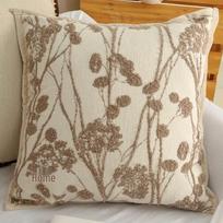 Creamy Snowflake Chenille Antibacterial Neck Pillow - Dual-Use for Living Room & Bedroom, Washable, In Stock & Fast Shipping 45x45 Pillowcase Only (No Pillow Insert)