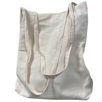 RONGUI Women's Canvas Tote Bag, Large Capacity, Canvas Shoulder Bag, Fits A4B4 Sizes, Lightweight, Solid Color (Off-White) white