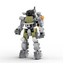 Buildmoc Mech Jūrinis Kostiumas Robotai Meche Mergaičių Figūrėlės Idėjos MOC Statybinių Kaladėlių Rinkiniai Žaislai Vaikams Vaikų Dovanos Žaislinės Kaladėlės gray