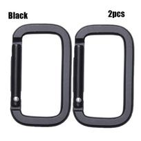 1/2/5pcs High quality Camping Hiking Accessories Bag Belt Buckles Handbags Clips Outdoor Carabiner Spring Oval Rings gray
