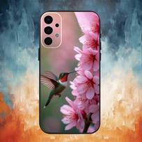 Colorful Bird Hummingbird Phone Case For Samsung S25,S24,S21,S22,S23,S30,Ultra,S20,Plus,Fe,Note,10,9,5G Black Cover Samsung S24 gray
