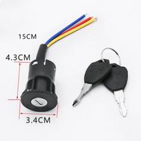 E-Bike Ignition Key E-Bike Lock Easy To Use Three Sizes Easy To Install S black