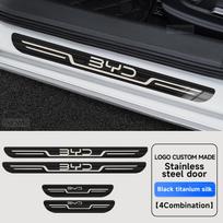 Car Stainless Steel Door Sill Scuff Plate For BYD Atto 3 Dolphin Seal Tang F3 Dmi Song Yuan EV 2023 2024 Atto 4 Car Accessories