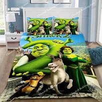 Cartoon Fantasy movie funny ShrekS Duvet Cover Pillowcase Bedding Set Adult Boy Girl Bedroom Decoration Gift Single Double Size 70x133cm 2pcs