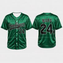 2026 Bruno Mars 24K Hooligans Baseball Jersey Men Women Unisex Short Sleeve Hip Hop Streetwear Tops for Fans Family Matching XXS