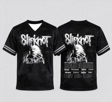 Slipknot Rock Sicest Stadium Tour 2027 Tour Date Merch Futbolo marškinėliai Grunge grupės sudėtis Visas raštas T-shirt Unisex Sportinė apranga XL black
