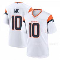 Mens Denver Broncos 10 Bo Nix Football Jersey White S-XXXL All Season Sports Wear XXXL