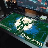 Milwaukee Bucks Mouse Pad Large Gaming Table Cushion Nonslip Laptop Tablet Big Mousepad Xxl Mat Mini Pc Playmat With Lock Edge 30cmx60cm(11.8x23.6inch)