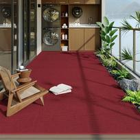 Outdoor Patio Rug Non-slip Waterproof Sun-resistant Balcony Mat Home Courtyard Carpet 100x120cm