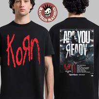 Korn Latin America 2026 Tour Are You Ready On May 2026 City Dates Two Sided T-Shirt 3XL brown