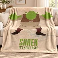 Shrek blanket Flannel Blanket Soft Cozy Plush Throw for Sofa Bed Lightweight Home Decoration Outdoor camping 80cmx120cm