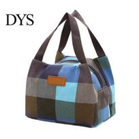 Lightweight Lunch Bag Colorful Plaid Waterproof Tote Reusable Everyday Use Box Carrier for Women Men Picnic Work Hiking Portable Food B black