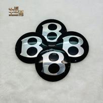 For Bentley LOGO Wheel Decoration Cover  Car Accessories Auto Rim Cover Hubcaps Bentayga and Mulsanne Car logo Stickers 56mm65mm TH3 gray