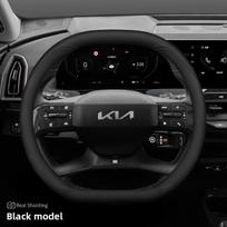 Leather Car Steering Wheel Cover for New KIA EV9 K4 EV5 Stonic Seltos 2026 Interior Styling Parts KIA Telluride 2027 Accessories juoda