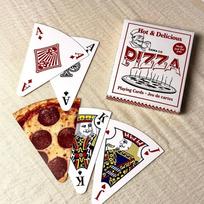 Novelty Triangular Card Deck with Pizza Design, Fun Party Game Cards 54 Pcs Pizza Slice Playing Cards for Family Game Night įvairiaspalvis