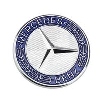 1 vnt. automobilio priekinio variklio dangčio emblema Auto prekės Mercedes Benz W212 W213 W205 W177 V177 W247 W176 CES CLS CLA CLK CLG GLS X253 W166 mėlyna