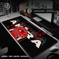 XXL Mouse Pad Anime AKIRA Gaming Mousepad Large Cool Mause Pad Keyboard Desk Carpet Game Natural Rubber Noslip Mouse Mats Game 40x80x0.2cm