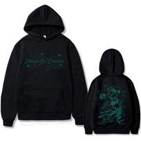 Anime JoJo's Bizarre Adventure Stone Ocean Kujo Jolyne Graphic Hoodie Men Women Casual Vintage Oversized Sweatshirts Pullovers M juoda