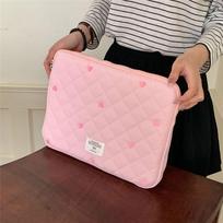 Cute Laptop Sleeve Carring Case Love Graphic 10 11 13.6 14 15 15.6 Inch Tablet Notebook Pouch Laptop Bag for Lenovo Dell LG16 13-14.1inch rožinė