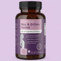 Premium Myo-Inositol and D-Chiro Inositol Capsules – Ideal 40:1 Ratio for Female Hormone Balance, Ovulation Support & Menstrual Regularity (120 Count) 1pack