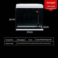 Eco-Friendly Glass Fish Tank - Low Maintenance, Small-to-Medium Landscaping Aquarium for Living Room black