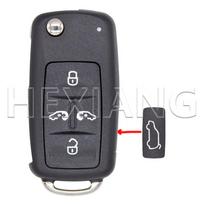 DR 4/5 Button Replacement Flip HU66 Car Key Shell Case Fob For Volkswagen VW Sharan Multivan T5 Caravelle MPV 5 Button gray
