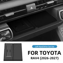 For Toyota RAV4 XA60 RAV 4 2026 2027 2028 Wireless Charging Mat Silicone Pad Non-slip Pad Dust-Proof Protect Cover Accessories Left Hand Drive black