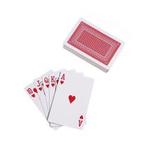 Poker Card K Card Waterproof Colorful Poker Game Deck Sports Bridge Table Single-player Game Point Value raudona