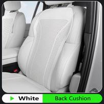 Tesla automobilio sėdynės užvalkalas, pilnas apsauginis apdangalas, kvėpuojantis, nepraleidžiantis prakaito, keturiems sezonams, Nappa odos sėdynės pagalvėlė Back Cushion White gray