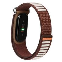 Breathable Nylon Strap Soft Fitness Tracker Wristband for Google Fitbit Air for Men Women tamsiai raudona spalva