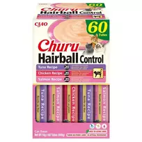 INABA Churu Hairball control box - skanėstas katėms - 60x14g