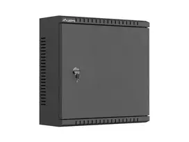 Lanberg instaliacinė spinta TPR 10" su perforuota plokšte 340x340x140 juoda (surinkta)