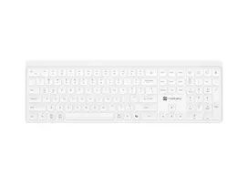 Belaidė klaviatūra Natec Tang US BT + 2,4 GHz tyli Slim balta