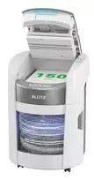 Leitz IQ Optimax AutoFeed 150 80380000 popieriaus smulkintuvas, P4, 150 lapų, 15 l talpos šiukšliadėžė