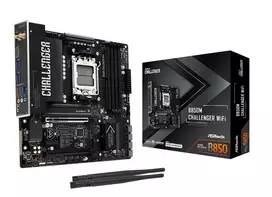 Pagrindinė plokštė|ASROCK|AMD B850|Socket AM5|micro ATX|RAM DDR5-SDRAM|4xSlots|Wi-Fi Taip|Bluetooth Taip|1xM.2 (M) lizdų skaičius|B850MCHALLENGERWIFI