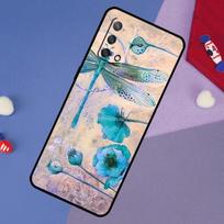 Dragonfly Pattern Case For Oppo A17 A60 A40 A80 A16 A76 A96 A98 A58 A78 A18 A38 A57 A74 A54 A94 A15 A5 A6 Pro OPPO A74 4G beige