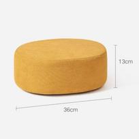 Soft Footrest Entrance Wooden Portable Ottoman Relaxing Multifunctional Shoe Changing Stool Home Furniture Decorative Stools beige