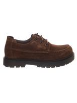 BIRKENSTOCK Batai su raišteliais 'Highwood Moc Lace Low N Suede Leather Carafe' ruda