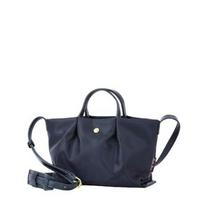 Legato Largo Kataraku Water-Repellent Nylon Shoulder Bag with Removable Pad, Lightweight Crossbody Bag for Women gray