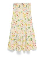 VERO MODA Sijonas 'VMElena' kremo / geltona / žalia / raudona