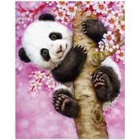 „Pasidaryk pats“ 3D deimantų tapyba animacinių filmų „Panda“ siuvinėjimas kryžminio amatų dygsnio namų dekoras Full Round 40x50CM