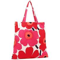 Marimekko Tote Bag 067572 001 White/Red PIENI UNIKKO BAG Multicolor Large