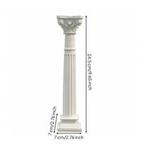 Roman Column Figurine Elegant Resin Tabletop Decor Low-Maintenance