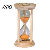 Study Timer for Students 1/3/5 Minute Glass Hourglass with Wooden Stand Modern Decorative Sandglass Timer Drop Shape Kitchen And Glow in The F